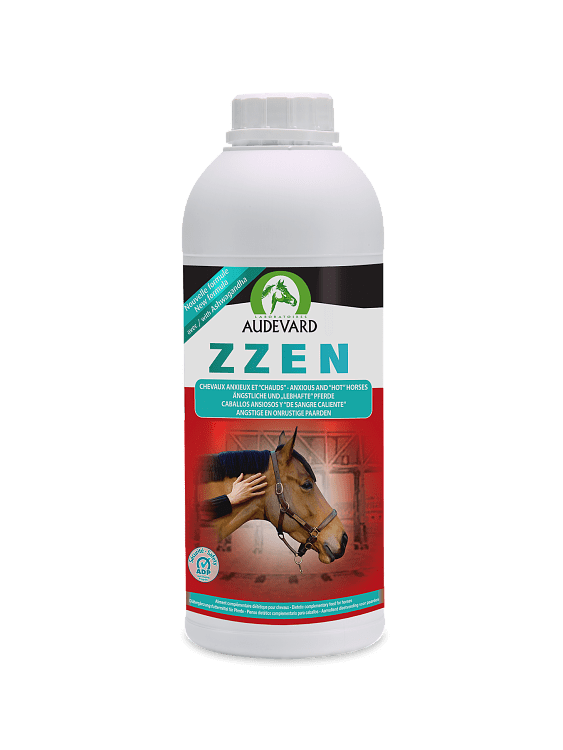 It enables the limitation of stress and its physiological effects, as well as behavioral disturbances, without affecting the horse's performance.